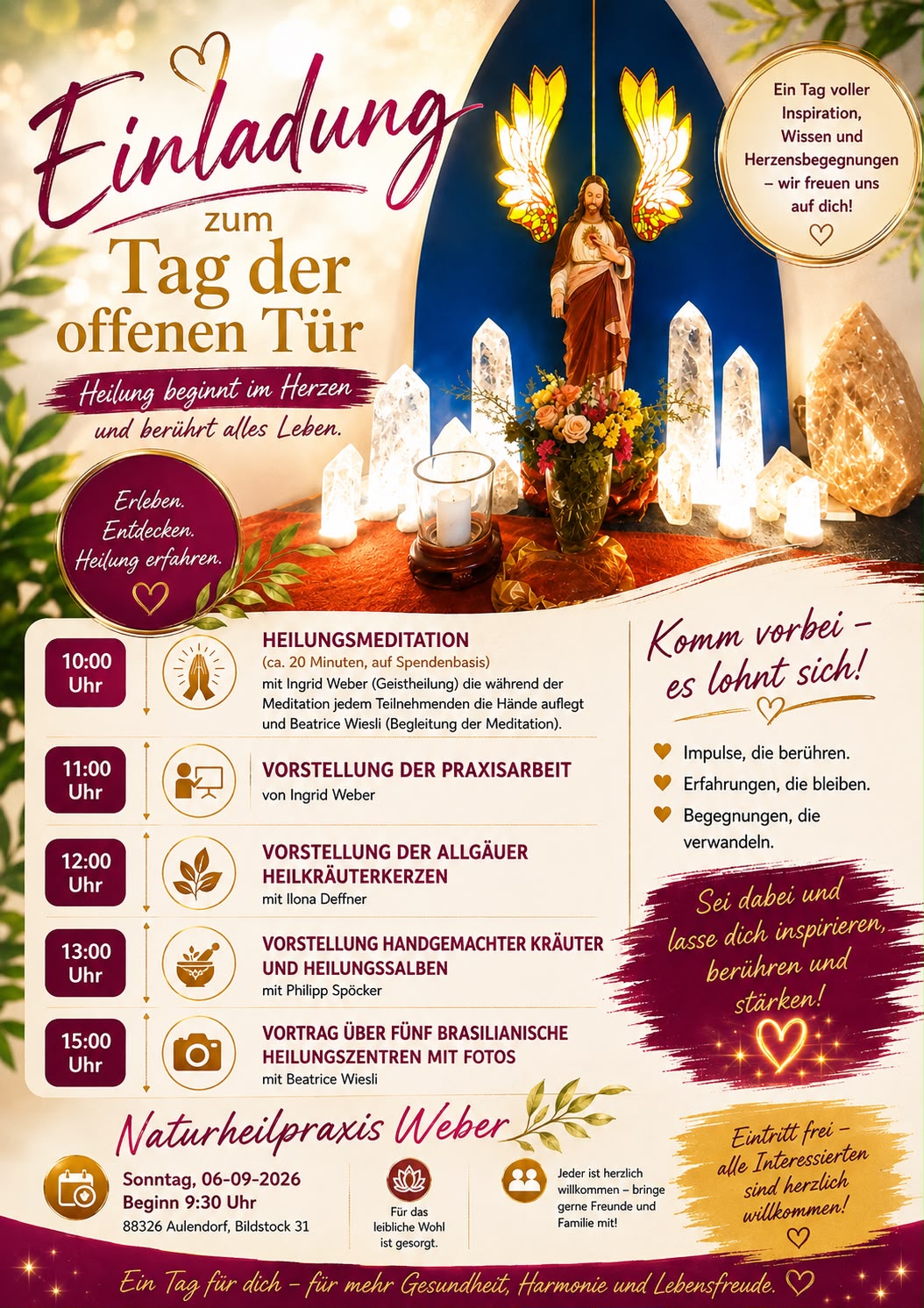 Einladungsflyer für den Tag der offenen Tür am 6. September 2026